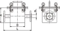 Hopper Neodymium Material Strong Magnet Clamp 12000 GS Flange Grate Bar Rod Grid Separator Oil Food Filter Liquid Magnetic Trap