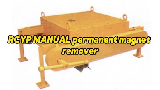 Rcyf Vertical Installation Manual Cleaning Pipeline Permanent Magnetic Iron Separator